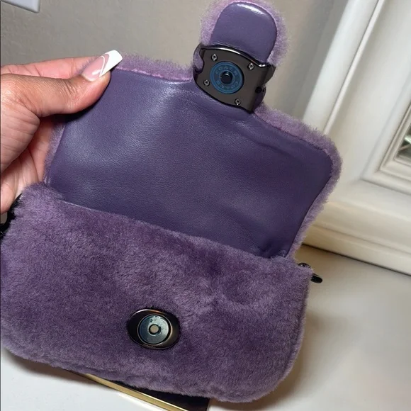 Coach Pillow Tabby Shoulder Bag 18 In Shearling - Picture 3 of 7